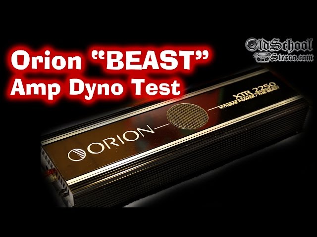 ORION XTR 2250 カーアンプ Orion XTR-2250 on SMD Amp Dyno - YouTube