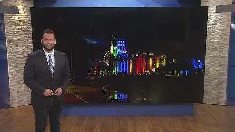 In celebration, San Diego County Admin building changes lights and raises Pride flag