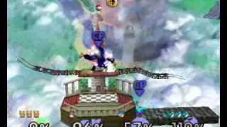 Super Smash Bros. 64 (TAS) Fox vs. 3 lvl.9 CPUs
