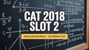CAT 2018 Slot 2 Question & Answer Q32 Set Theory 02 #catpyqs #catpyqdaily #catexam #catprep