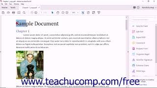 Acrobat Pro DC Tutorial Selecting and Copying Text and Graphics Adobe Acrobat Pro DC Training Course