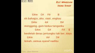 chord lagu🎵lagu els warouw dear diary kunci gitar