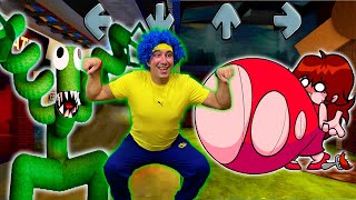 Rainbow Friends Vs Fat Girlfriend In Real Life Roblox Rainbow Friends - Green