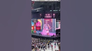 Taylor Swift Shouts Out Benson Boone at the Eras Tour 👏 #shorts #taylorswift