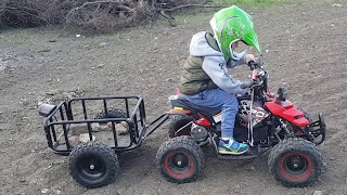 Small Trailer for Kids Mini Quads - Must Have !!