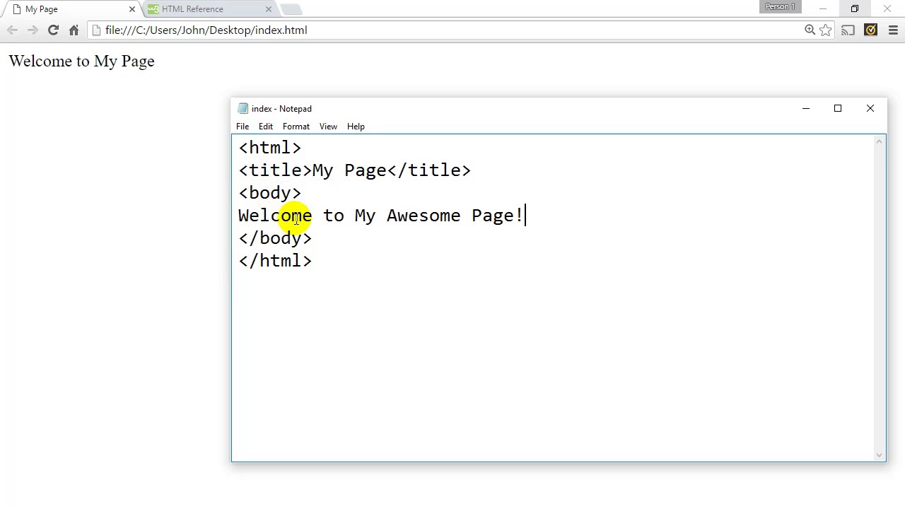 HTML Change And Refresh - YouTube