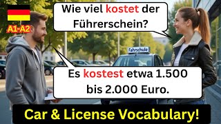 Learn German with 100 Real-Life Car &amp; Driving Dialogues | A1–A2 Easy German