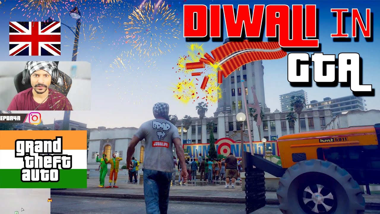 Celebrating DIWALI in GTA ! INDIAN STYLE PUNJABI GTA x BrarTV