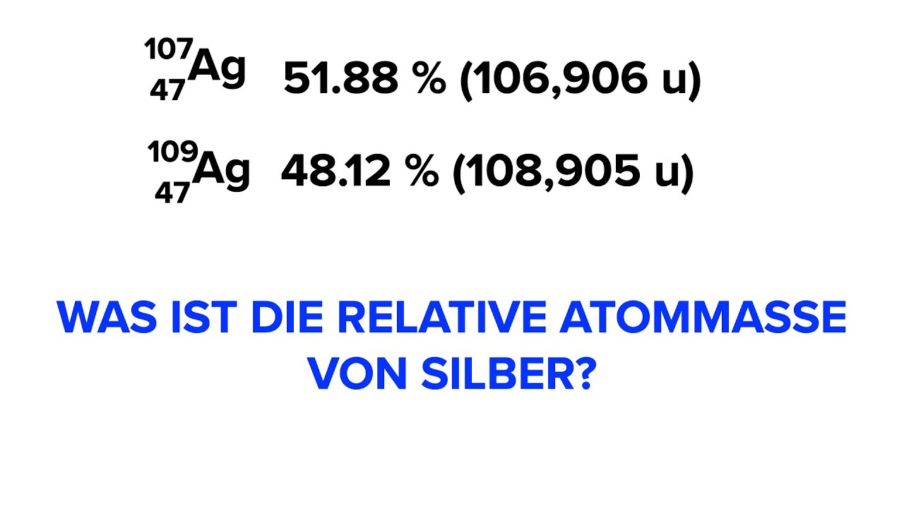 Atommasse/relative Atommasse