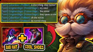 When the 10 MILLION MASTERY Heimerdinger has voices in his head....