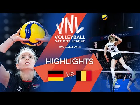 Germany vs. Belgium - FIVB Volleyball Nations League - Women - Match Highlights, 30/06/2022