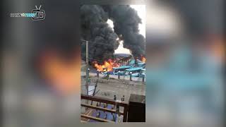 Nigerian Ports Authority (NPA) Headquarter in Lagos set ablaze