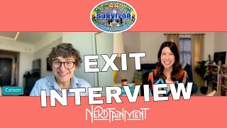 SURVIVOR 44 4th PLACE CARSON EXIT INTERVIEW⎰Nerdtainment