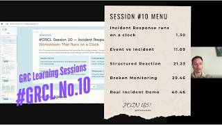 #GRCL Session 10 | The Incident Response Plan Exists So You Don't Panic