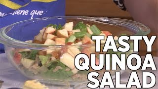 Mayra Moreno makes her amazing Quinoa Salad