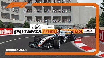 F1 Challenge 2005 | Kimi Raikkonen Onboard Monaco