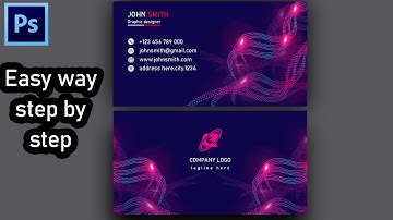 How to make professional business card with adobe photoshop cs6 |super lighting effect business card