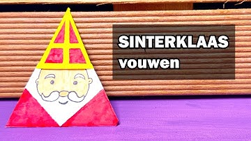 Making a Sinterklaas paper craft – step-by-step folding