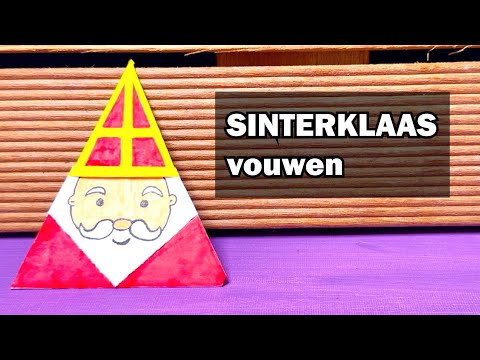 Making a Sinterklaas paper craft – step-by-step folding