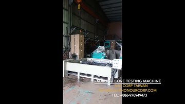 Radiator core testing machine