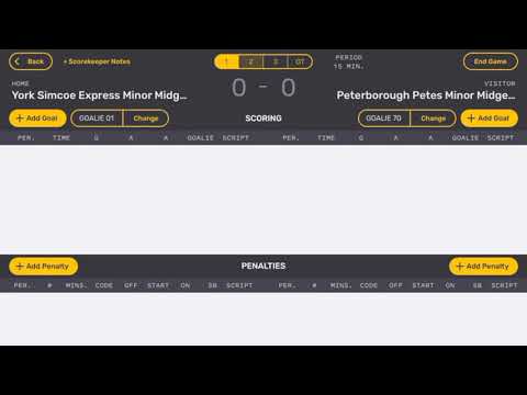 12  SCORING PAGE - video from Game Sheet