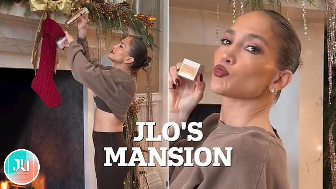 Jennifer Lopez gives glimpse inside $52 million mansion with Christmas video