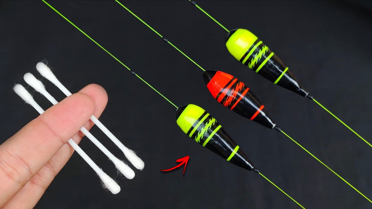 Make a Fishing Floats from Cotton buds + Styrofoam 