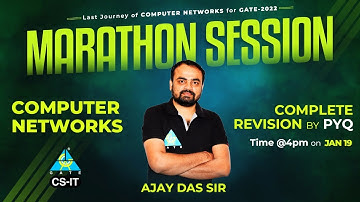 Marathon Session | Computer Networks | Full Revision by PYQ | By Ajay Sir