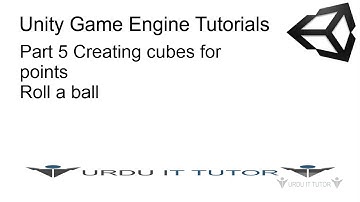 C# Unity Tutorials Part 5 Creating Cubes for Points in Roll a ball Game Project
