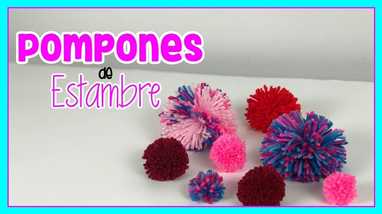 CROCHET TUTORIAL 👉Cómo Hacer Pompones de Lana O Estambre muy Fácil