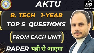 FME IMPORTANT QUESTIONS I MECHANICAL I AKTU I B.TECH FIRST YEAR I AKTU