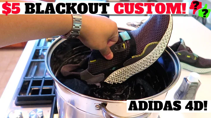 HOW TO DYE adidas 4D FUTURECRAFT BLACKOUT MIDSOLE FOR $5?! TUTORIAL