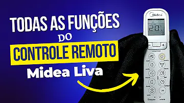 Como usar o controle remoto do ar condicionado Midea?