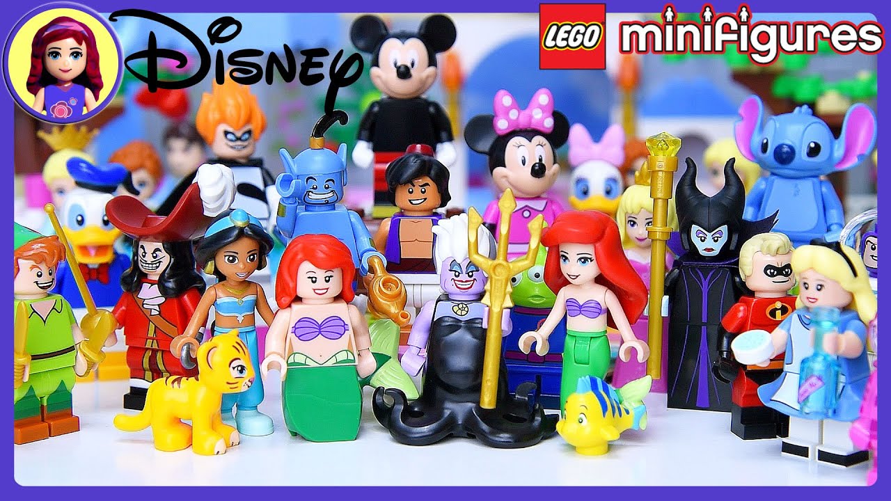 Bløde fødder bevæge sig tredobbelt Lego Disney Minifigures Set meet Disney Princesses Build Review Silly Play  - Kids Toys - YouTube