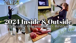 The Ultimate Inside & Outside Cleaning Motivation  | Best Clean With Me Video | Cleaning + Restock