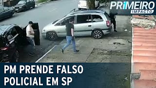 Fake police officer arrested after posing as an officer to commit crimes in São Paulo | Primeiro ...