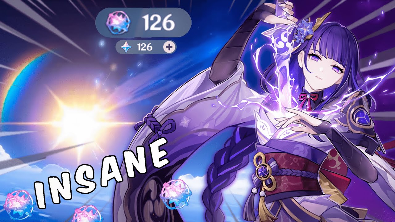 Raiden Shogun pulls gone right!! I spent 126 wishes on Raiden banner!! [Genshin Impact]