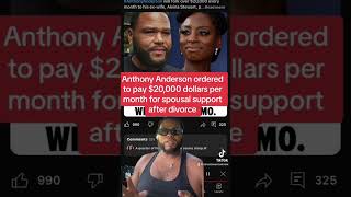 Famous Anthony Anderson ordered to pay ex-wife Alvina Stewart $20,000 per month In spousal support Wealth