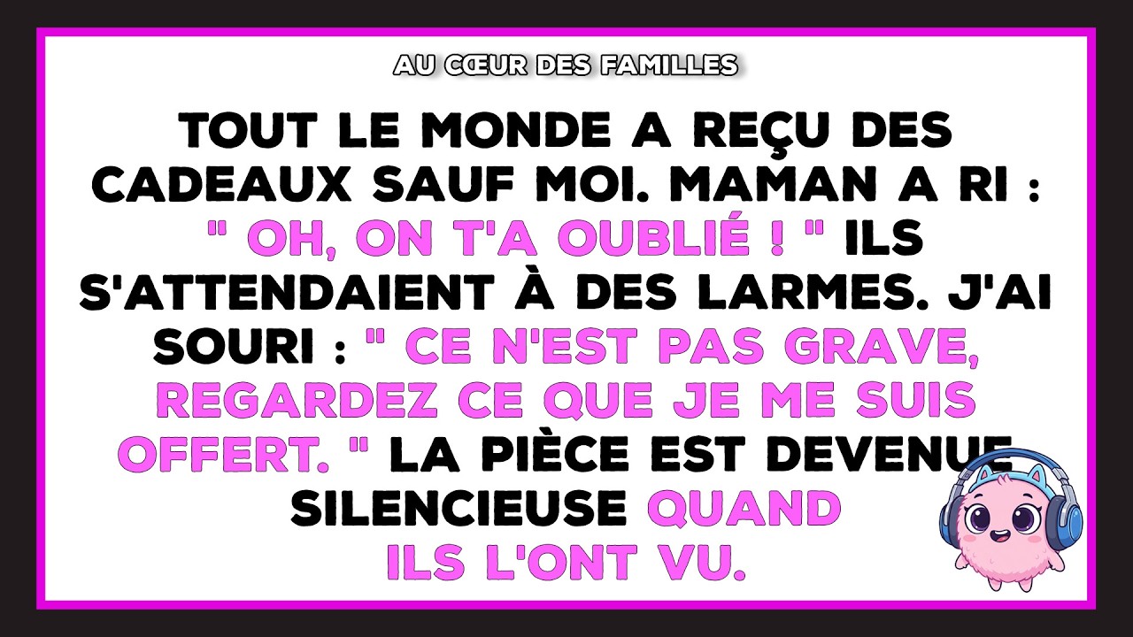 Je n'ai rien reçu à Noël. J'ai alors exposé à ma famille l'étendue de mon empire caché.