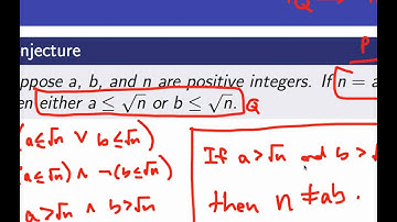Proof by Contraposition, part 2 (Screencast 3.2.2)