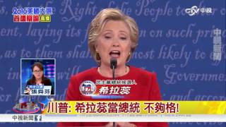 希拉蕊.川普 美國總統大選首場辯論 直播特別報導 Part6│中視新聞20160927