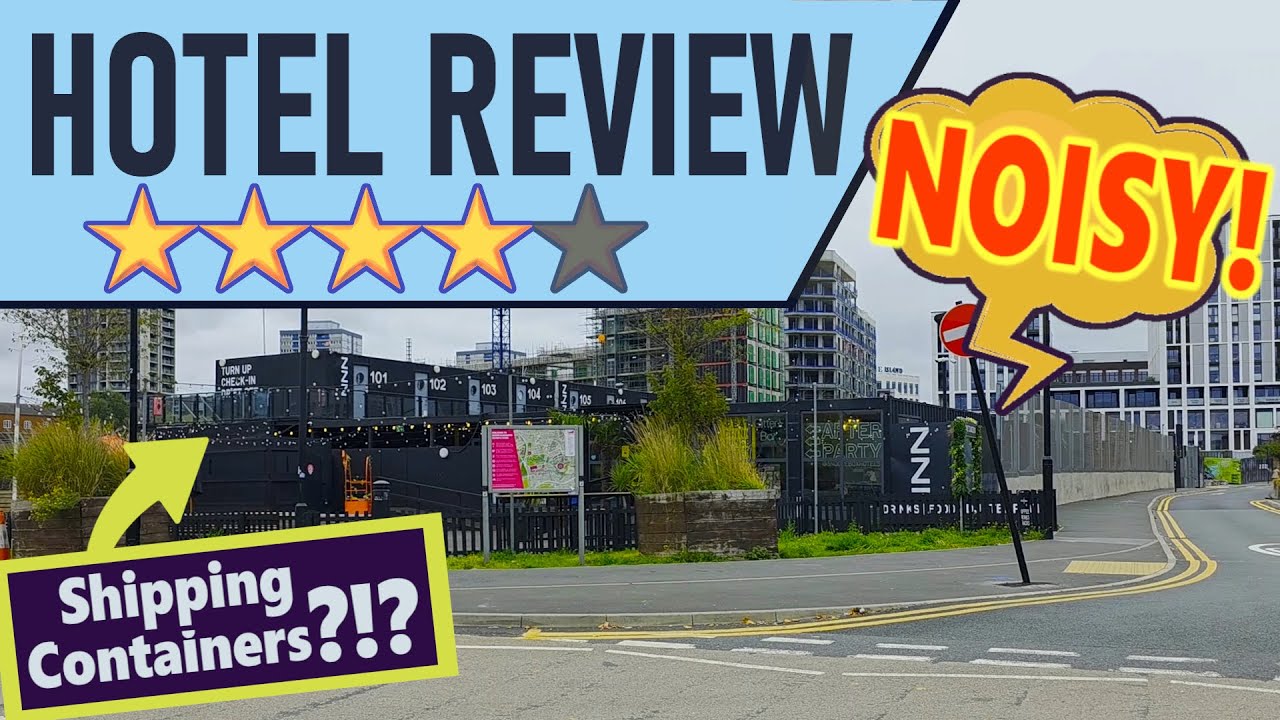 SNOOZEBOX Olympic Park SHIPPING CONTAINER CHEAP HOTEL REVIEW Walkthrough. London UK. Good, 4 Stars
