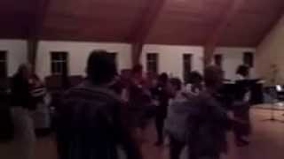 Simchat Torah Nevei Kodesh dancing Oct 2014