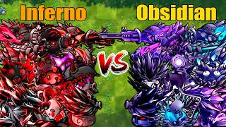 PVZ 1 Fusion 3.8 Challenge!! Team Inferno VS Team Obsidian VS 300 Zombie Random - Who Will Win? screenshot 1