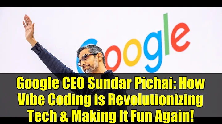 Google CEO Sundar Pichai: How Vibe Coding is Revolutionizing Tech & Making It Fun Again!
