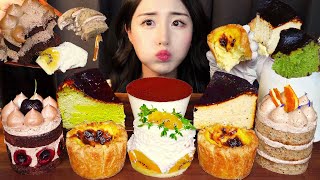 картинка: Мягкий десерт😋 Шоколадный торт Чизкейк АСМРㅣЯичный тарт МукбангㅣDessert Cake Tart Mukbang