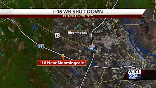 Crash shuts down I-16
