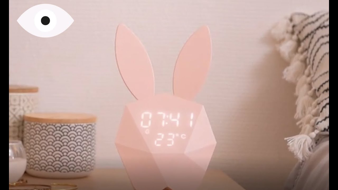 Cutty Clock - Réveil lapin intelligent 