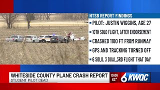 Student pilot died in Whiteside County plane crash, NTSB report says