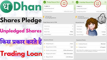 How To Pledge Shares To Get Collateral Margin ? | Pledge Shares And Unpledged Shares | Dhan App